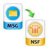 convert msg files to nsf