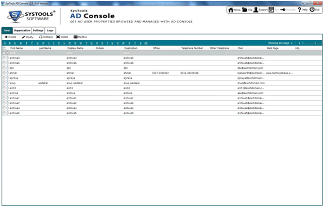 Active Directory(AD) user display