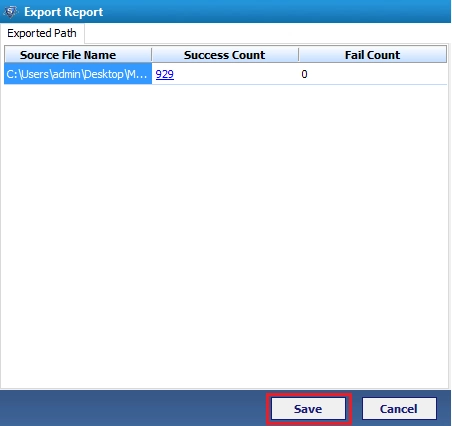 CSV file