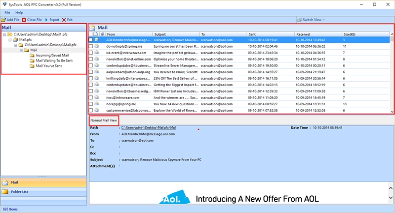 preview the scanned PFC files