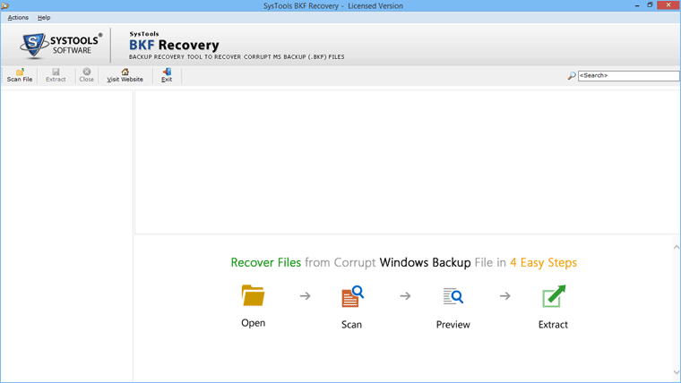 start windows bkf file restore software 