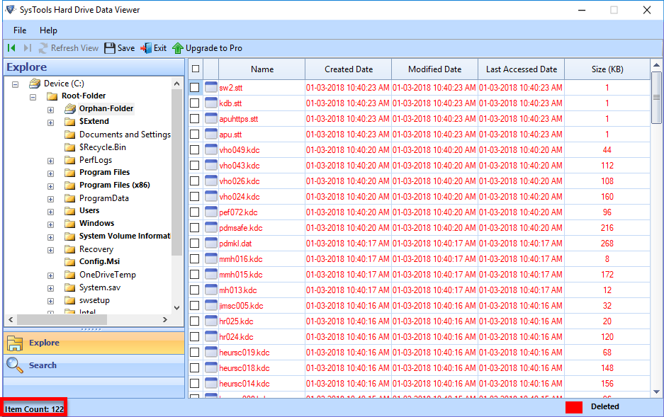 choose three file formats