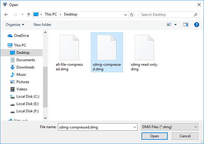 open mac os x dmg files on windows