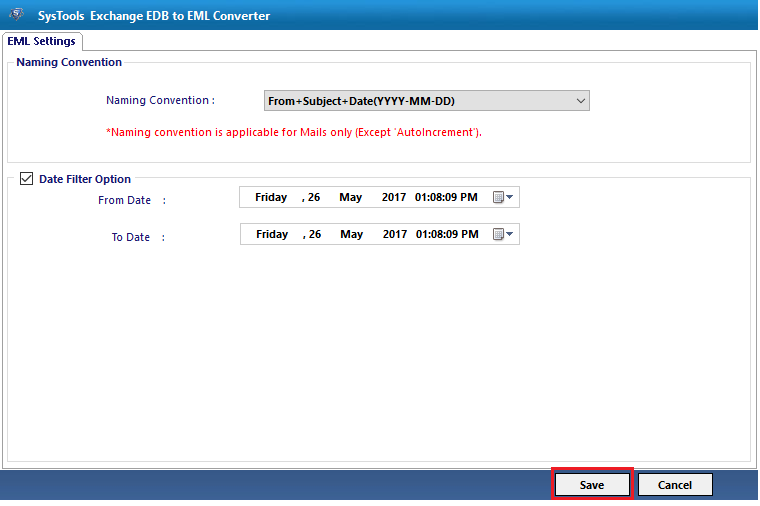 analysis of edb database  using advanced settings