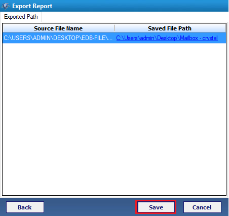 save the output in csv format