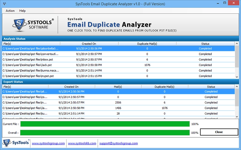 email duplicate checker
