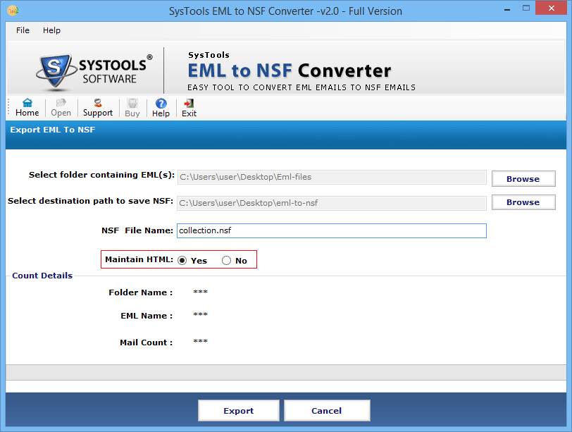 provide NSF file name