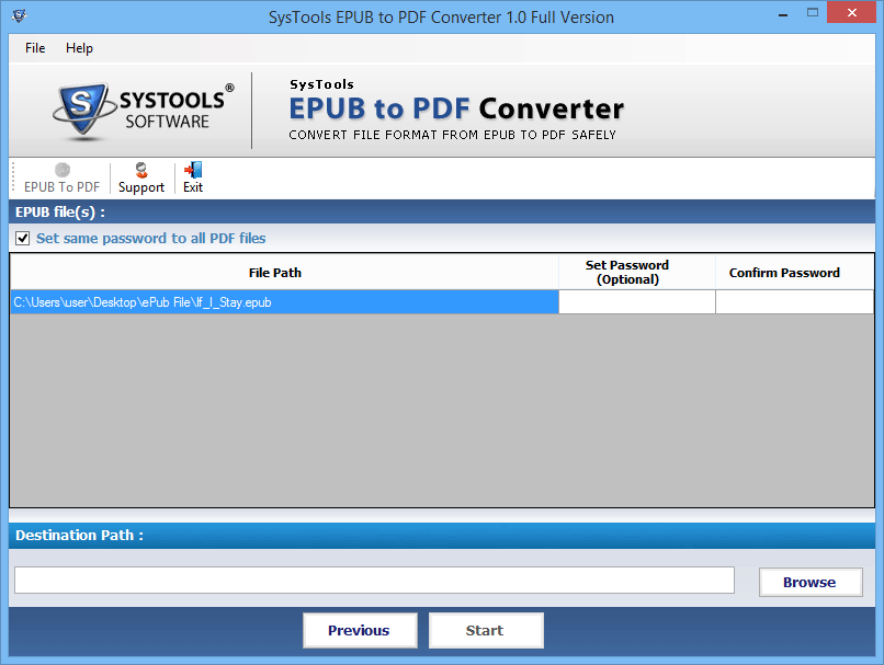 PDF security remover display Completely successfully message