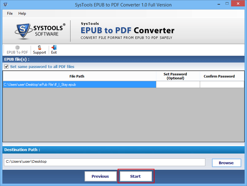 PDF password remover tool testing the PDF file