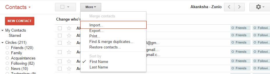 export nsf to csv