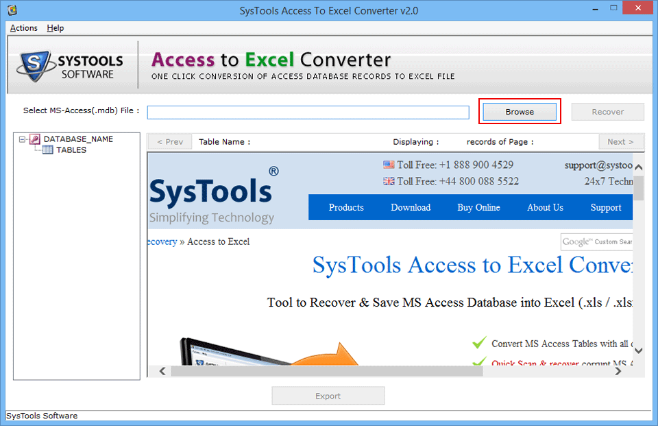 mdb to xlsx or xls converter