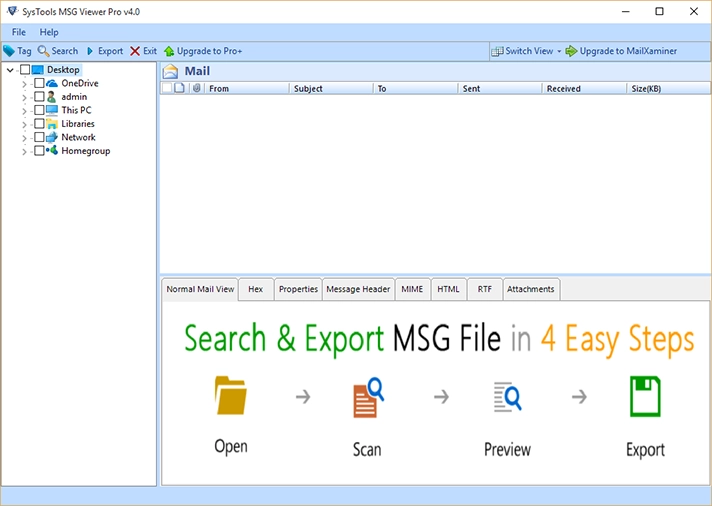 view & read MSG file data