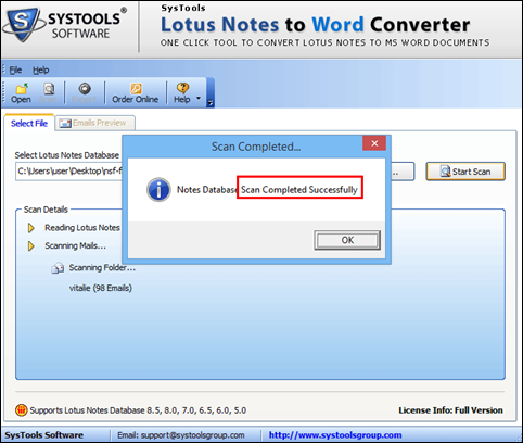 preview all lotus notes