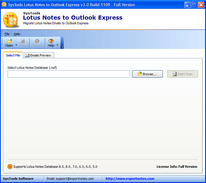 Lotus Notes nsf to eml convert tool 