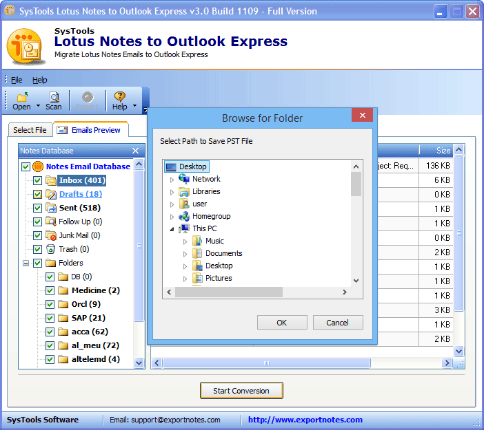 export lotus notes in eml format