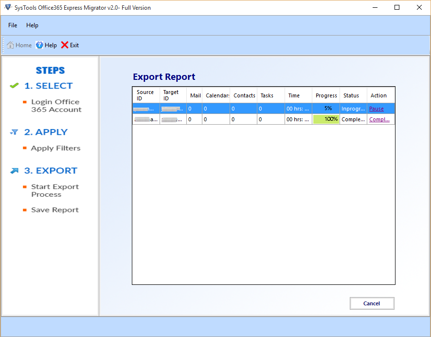 start to join two office 365 accounts