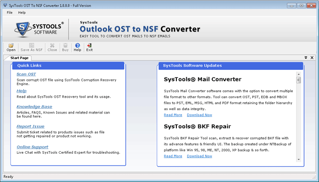 start conversion process