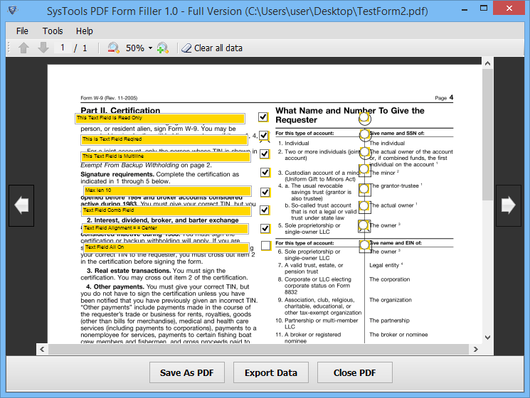 Form Field Highlighted