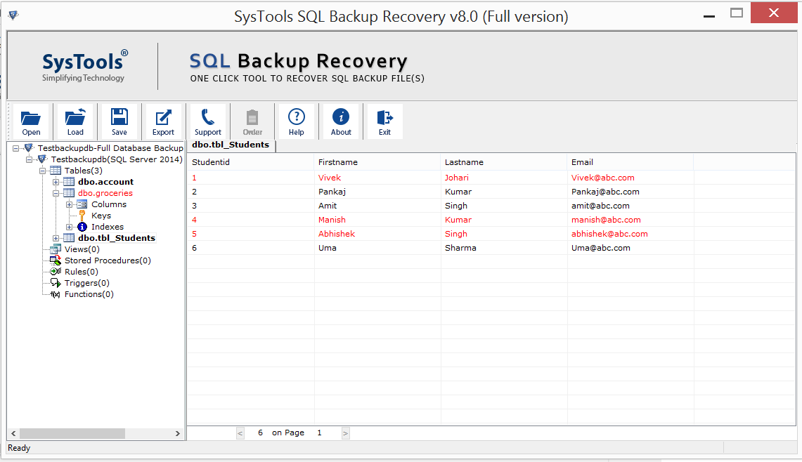 SQL Backup Restore Software to Repair & Recover SQL Backup Files Data