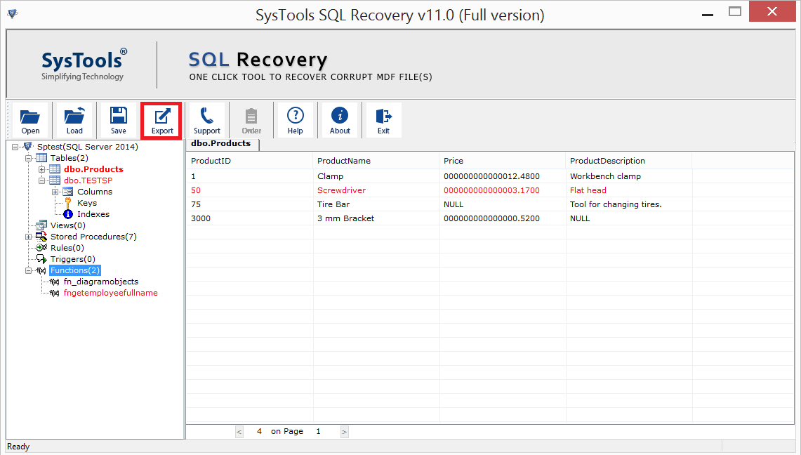 SQL Database Recovery