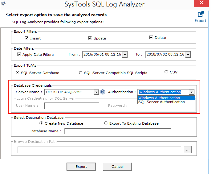 SQL Log Transaction Analyzer