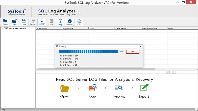 view sql server transactions