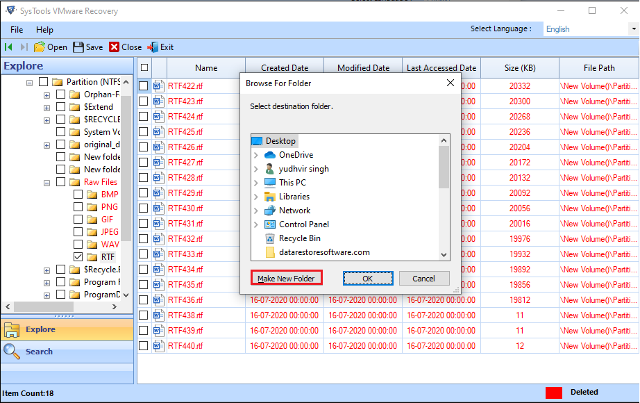 VMware Restore Utility Extract Virtual Machine Data from VMDK Files