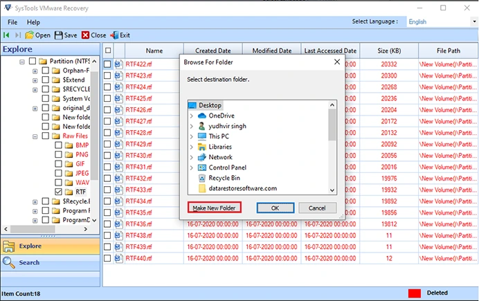 Save the VMWare File Scanning Report
