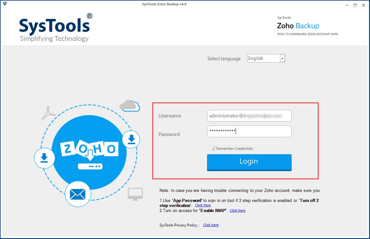 zoho backup